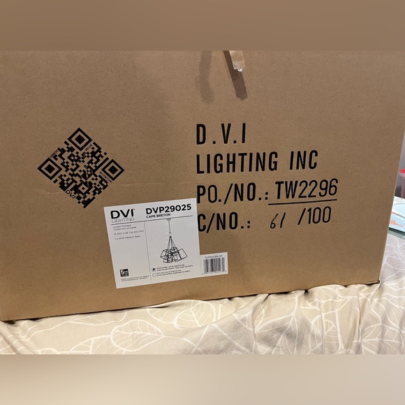 NEW in BOX stunning Cape Breton 5 pendant light in Buffed Nickel and Graphite - Picture 8 of 8